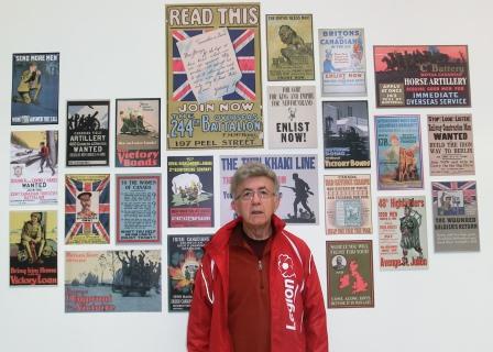 CIMG8277 Sep 5 2017 Vimy Ridge Visitors Centre Pieter by patriotic signs