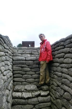 CIMG8289 Sep 5 2017 Pieter in observation post at Vimy Ridge