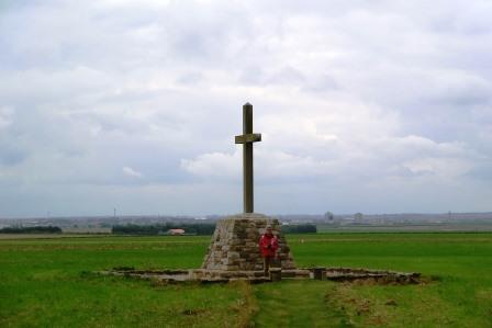 CIMG8318 Sep 5 2017 Memorial to 1st Cdn Division halfway betwen Thelus &amp; Bailleul