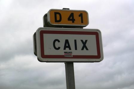 CIMG8363 Sep 5 2017 sign for Caix the location of the Manitoba Cemetery