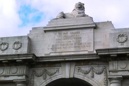 CIMG8683 Sep 9 2017 Ypres Inscription at entrance to Menin Gate Memorial