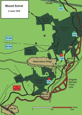 battle of mount sorrel map