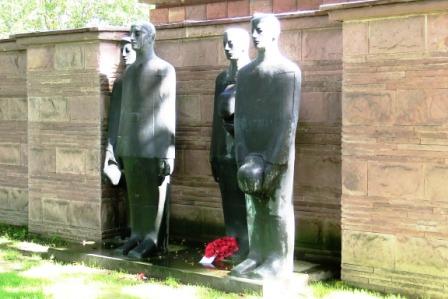 CIMG8740 Sep 9 2017 Statue at German War Cemetery in Langemark