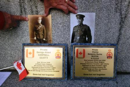 CIMG8897 Sep 11 2017 Photos &amp; Plaques of Buxton &amp; Campbell at Sanctuary Wood