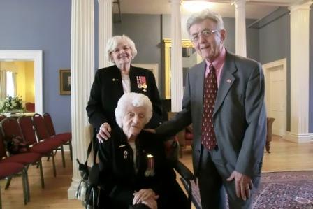 CIMG3157 Sep 16 2019 Liberation 75 Blanche Bennett Barbara Spence with Pieter