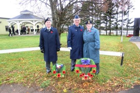 CIMG3647Nov 11 2019 Kinkora Remembrance Service George Palmer Pieter Kathy Henry