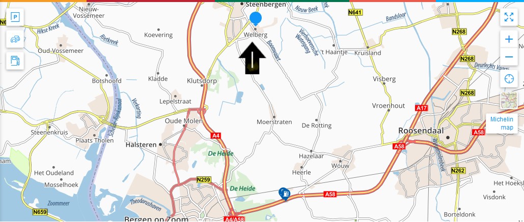 Map where Auld died with arrow