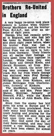 Newspaper article with frame