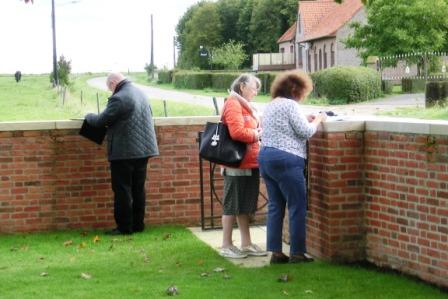 CIMG8675 Sep 9 2017 Chester Farm Military Cemetery Daria writes in the guest book