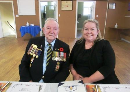CIMG5304 Sep 21 2021 Victor MacFadyen &amp; daughter Paula MacFadyen Korean vets luncheon