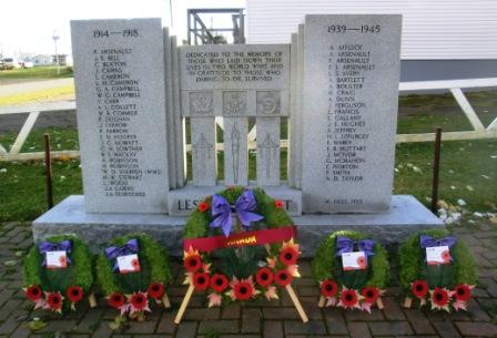 CIMG5423 Nov 11 2021 wreaths at Cenotaph Borden Carleton