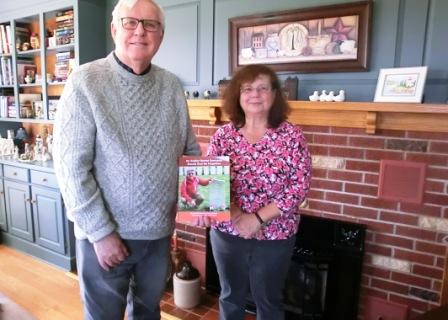 CIMG5559 May 7 2022 Bloyce and Daria with book