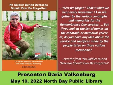 May 19 2022 North Bay Library Author Talk Presentation Slideshow