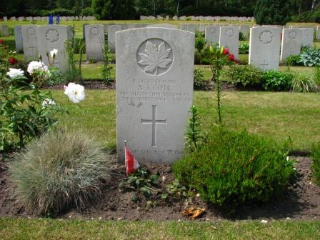 cote, albert j. gravestone