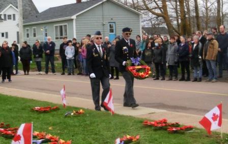 CIMG6027 Nov 11 2022 Borden Carleton Legion Ceremony Pieter and Danny Bernard