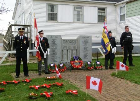CIMG6035 Nov 11 2022 Cenotaph at Borden Carleton Legion