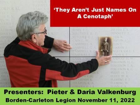 RCL Nov 11 2022 Presentation They Arent Just Names On A Cenotaph