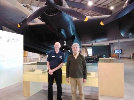 20230914_130746 Sep 14 2023 Tim Whitehouse and Pieter by Halifax bomber