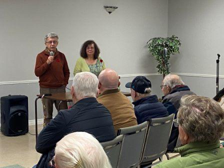 Nov 7 2023 Pieter and Daria answer questions at Crapaud Hall