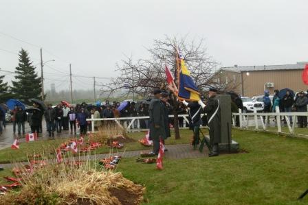 CIMG7258 Nov 11 2024 Borden-Carleton Legion Govt of Cda wreath being laid