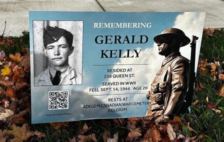 IMG_8744 Gerald Kelly remembrance plaque in front of his house from Sandra